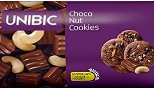 UNIBIC Choco Nut Cookies Biscuit Rs,30/- 75g